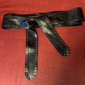 WHBM Obi leather studded belt. EUC